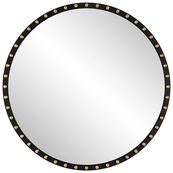 Sele Oversized Round Mirror - Uttermost - Round Mirrors by Modest Hut