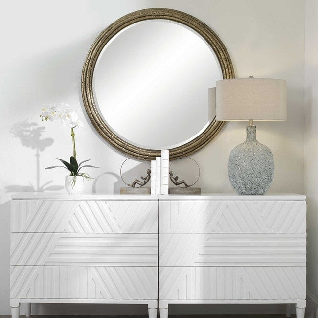 Spera Round Mirror - Uttermost - Round Mirrors by Modest Hut