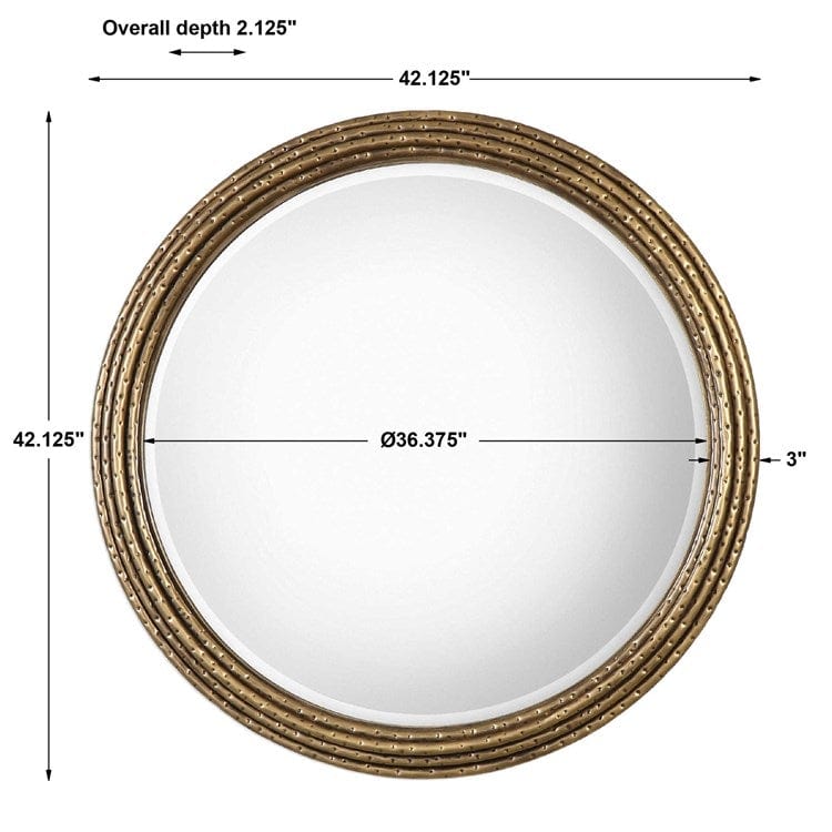 Spera Round Mirror - Uttermost - Round Mirrors by Modest Hut