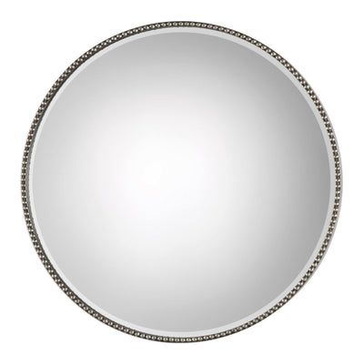 Stefania Beaded Round Mirror - Uttermost - Round Mirrors by Modest Hut