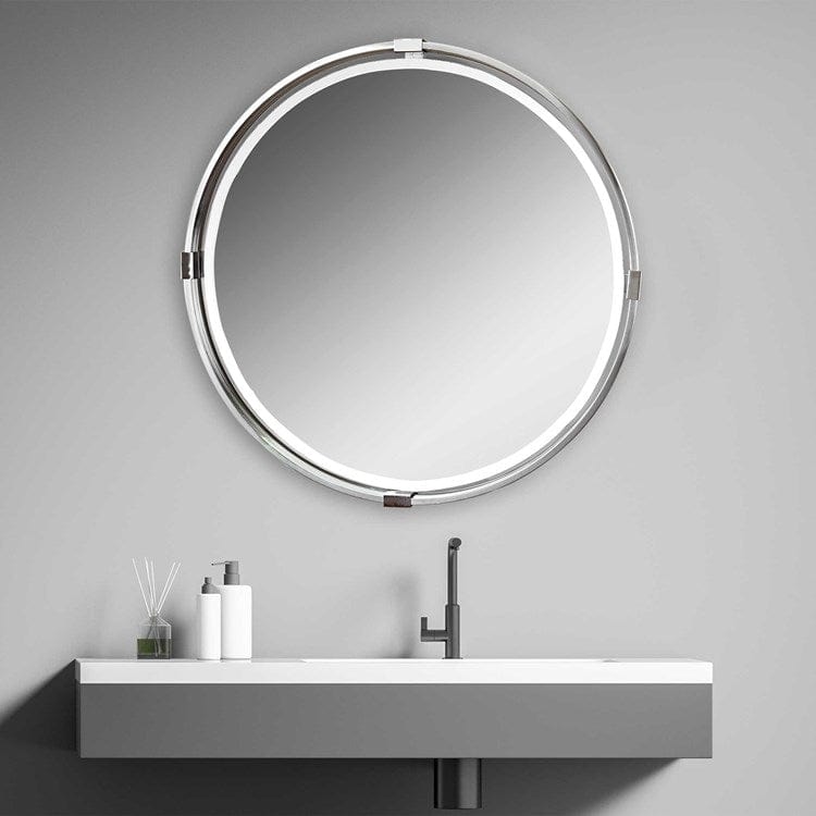 Tazlina Round Mirror - Uttermost - Round Mirrors by Modest Hut