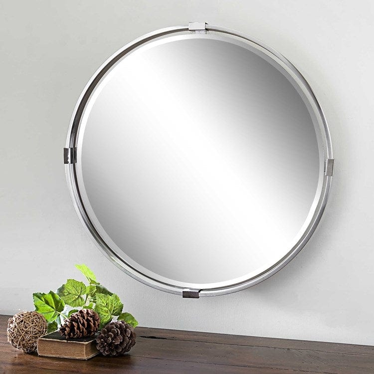 Tazlina Round Mirror - Uttermost - Round Mirrors by Modest Hut