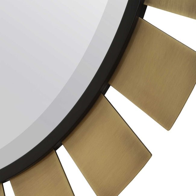 Toluca Round Brass Mirror - Uttermost - Round Mirrors by Modest Hut