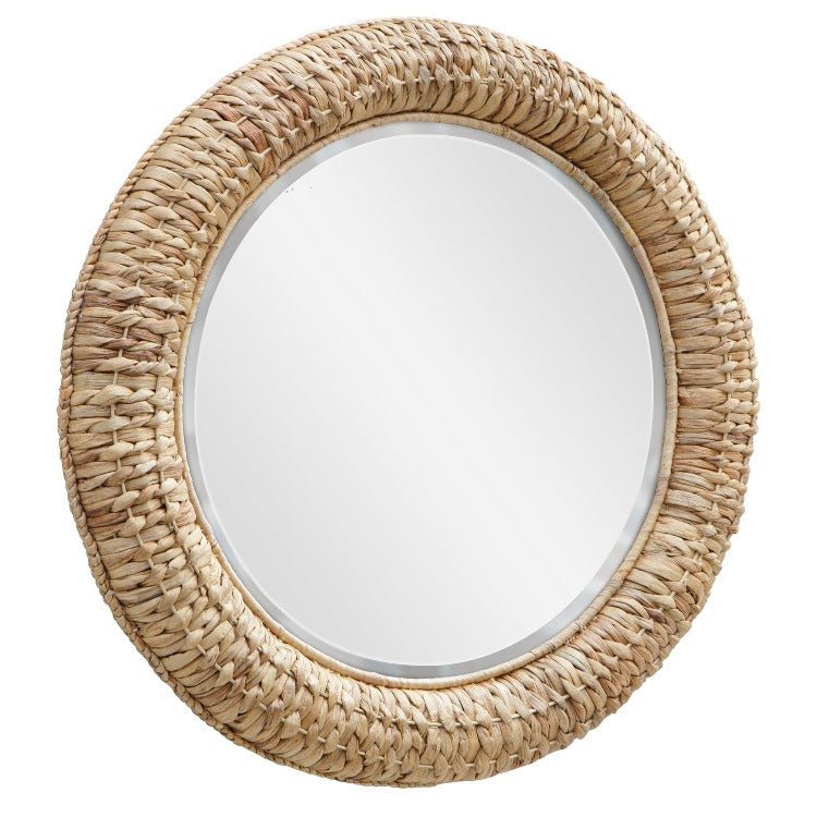 Twisted Seagrass Round Mirror - Uttermost - Round Mirrors by Modest Hut