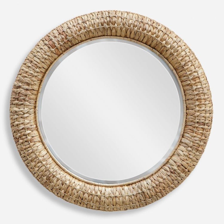 Twisted Seagrass Round Mirror - Uttermost - Round Mirrors by Modest Hut