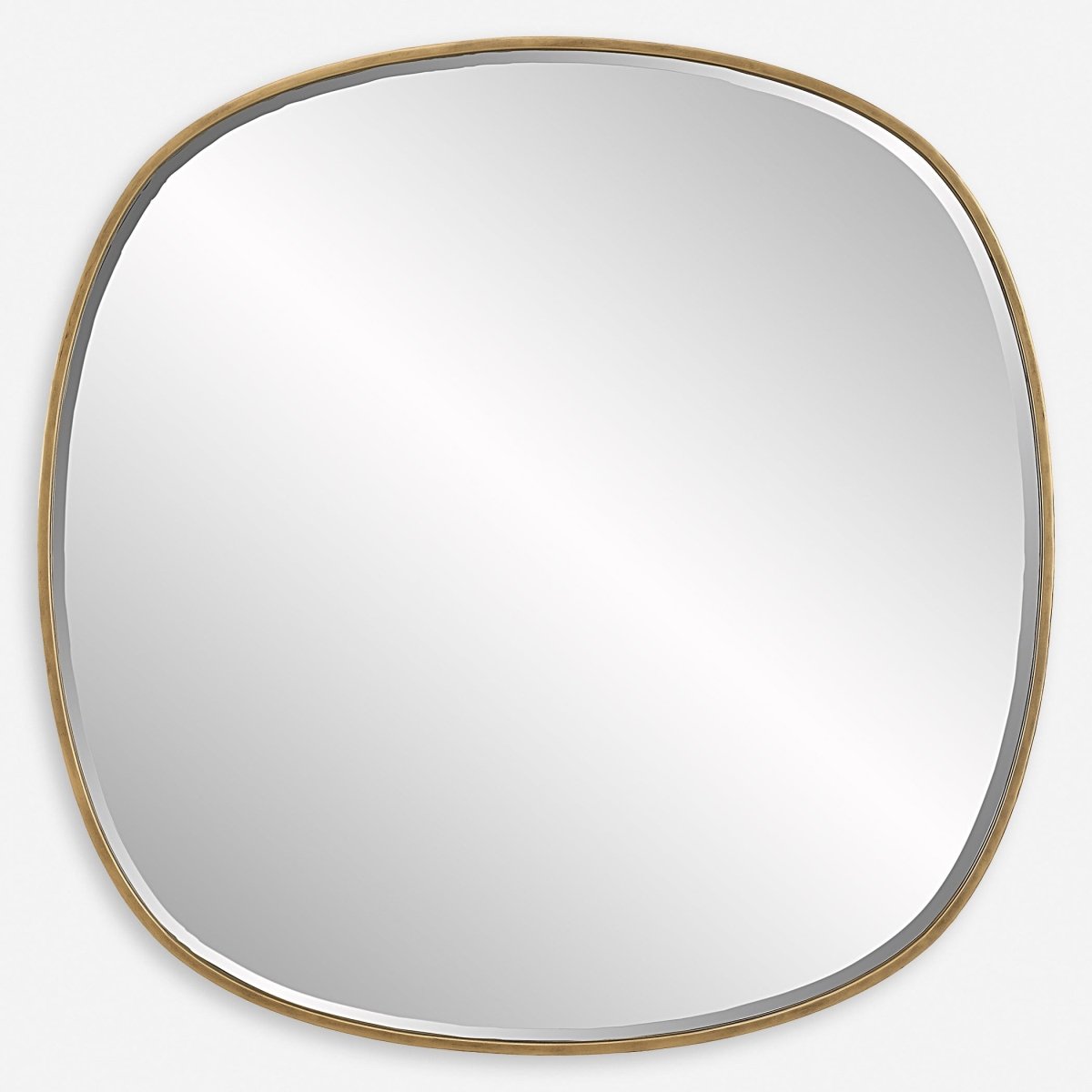 Webster Antique Gold Mirror - Uttermost - Round Mirrors by Modest Hut