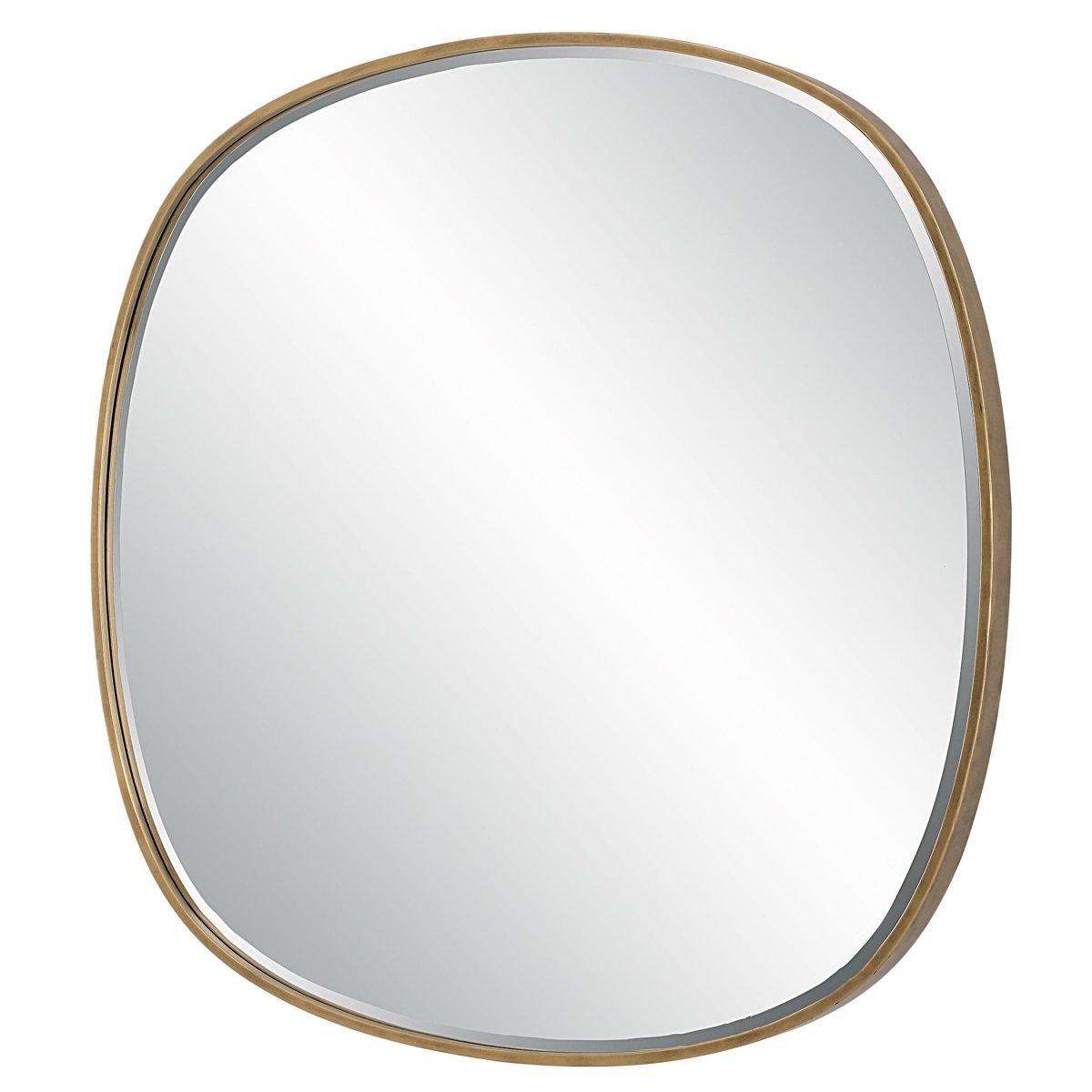 Webster Antique Gold Mirror - Uttermost - Round Mirrors by Modest Hut