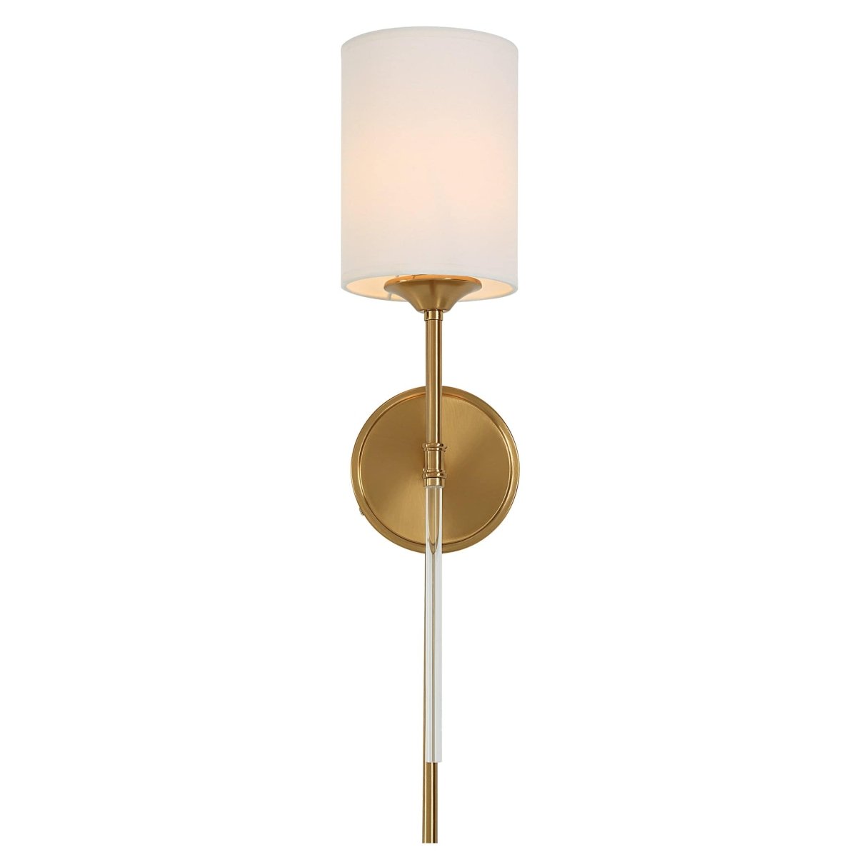 Awyr 1 Light Brass Sconce - Uttermost - Sconces by Modest Hut