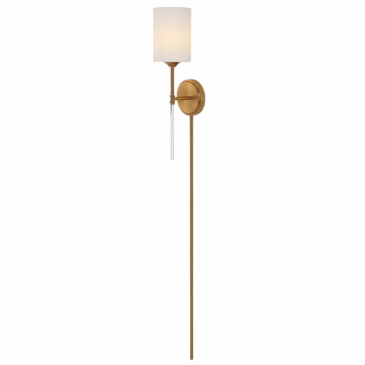 Awyr 1 Light Brass Sconce - Uttermost - Sconces by Modest Hut