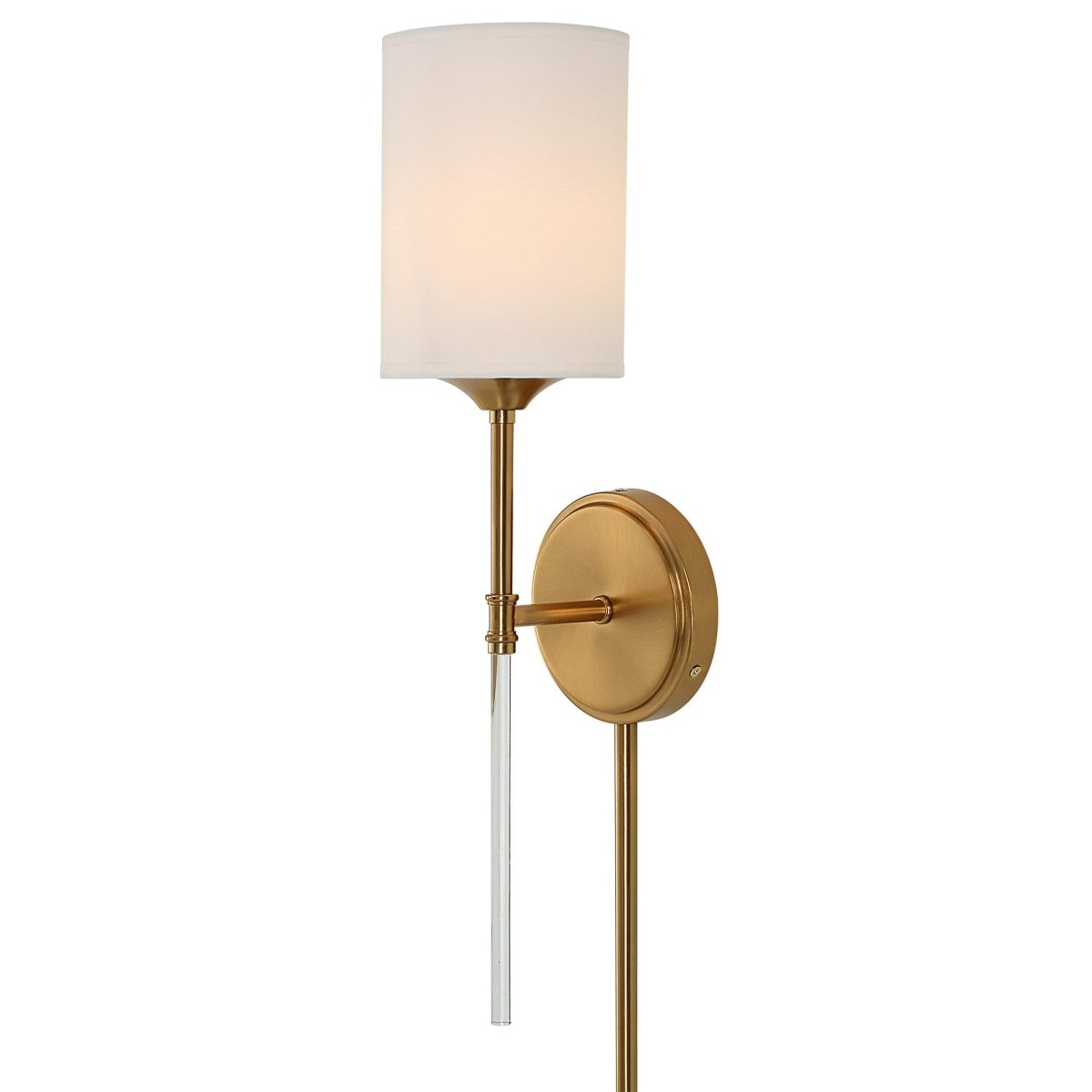 Awyr 1 Light Brass Sconce - Uttermost - Sconces by Modest Hut