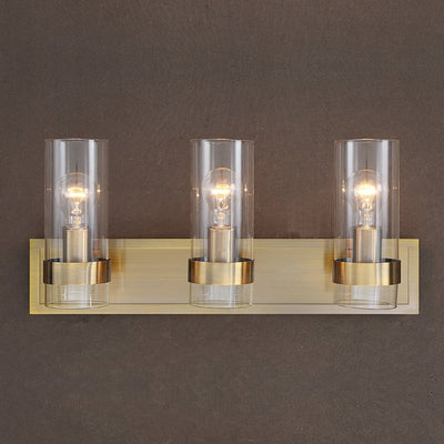 Cardiff Antique Brass 3 Light Vanity - Uttermost - Sconces by Modest Hut