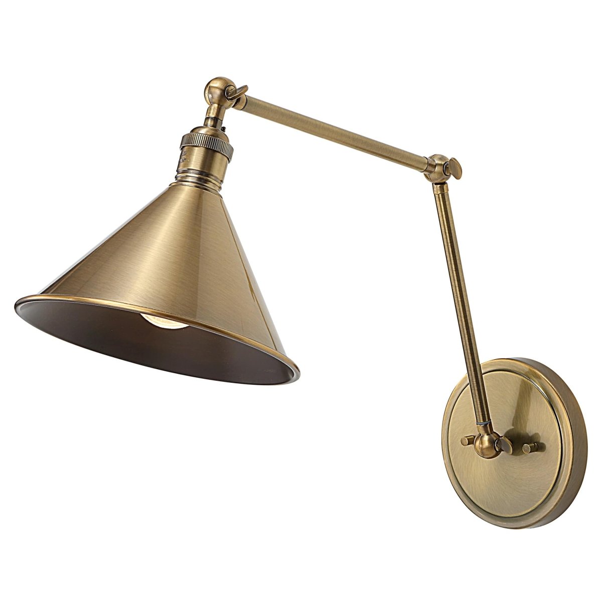 Exeter 1 Light Adjustable Sconce - Uttermost - Sconces by Modest Hut