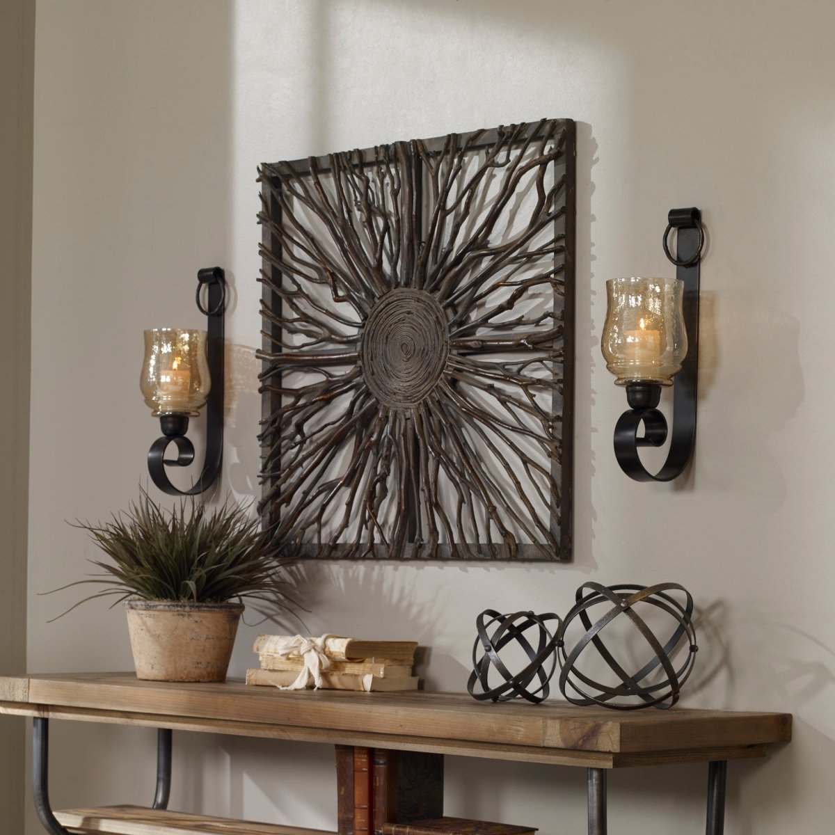 Joselyn Small Wall Sconces, Set/2 - Uttermost - Sconces by Modest Hut