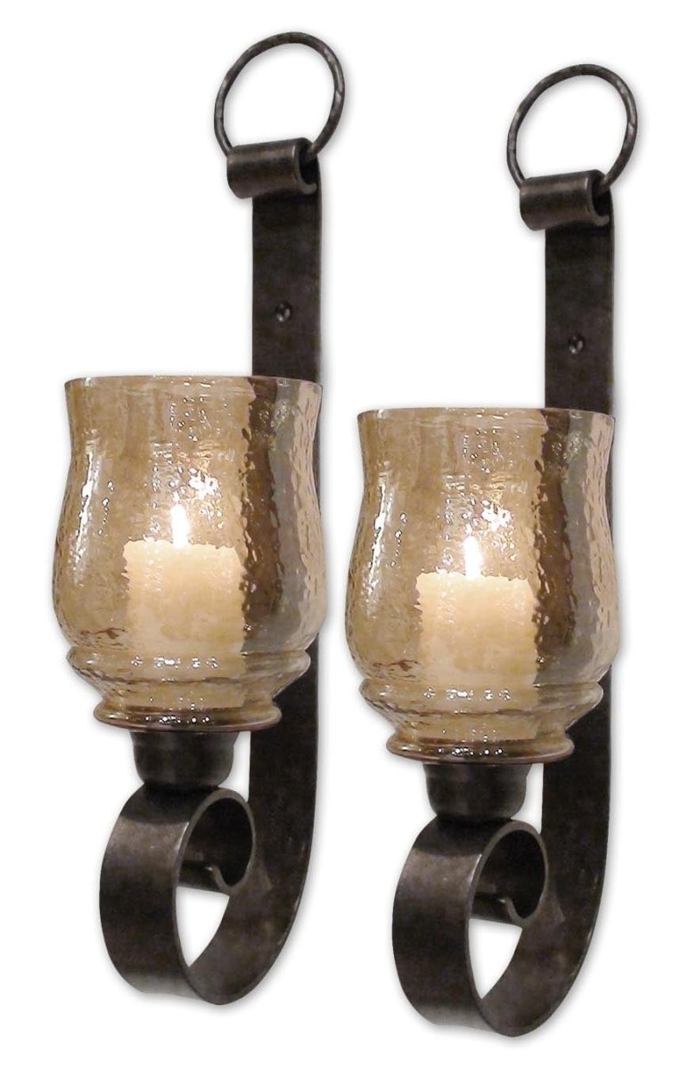 Joselyn Small Wall Sconces, Set/2 - Uttermost - Sconces by Modest Hut