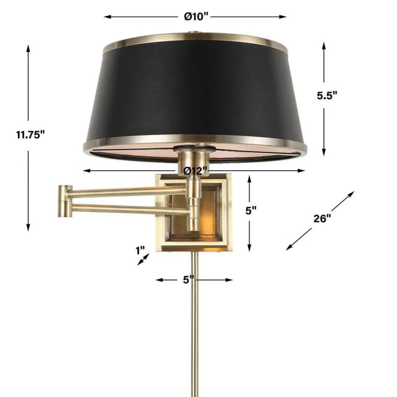 Newmarket 1 Light Sconce - Uttermost - Sconces by Modest Hut