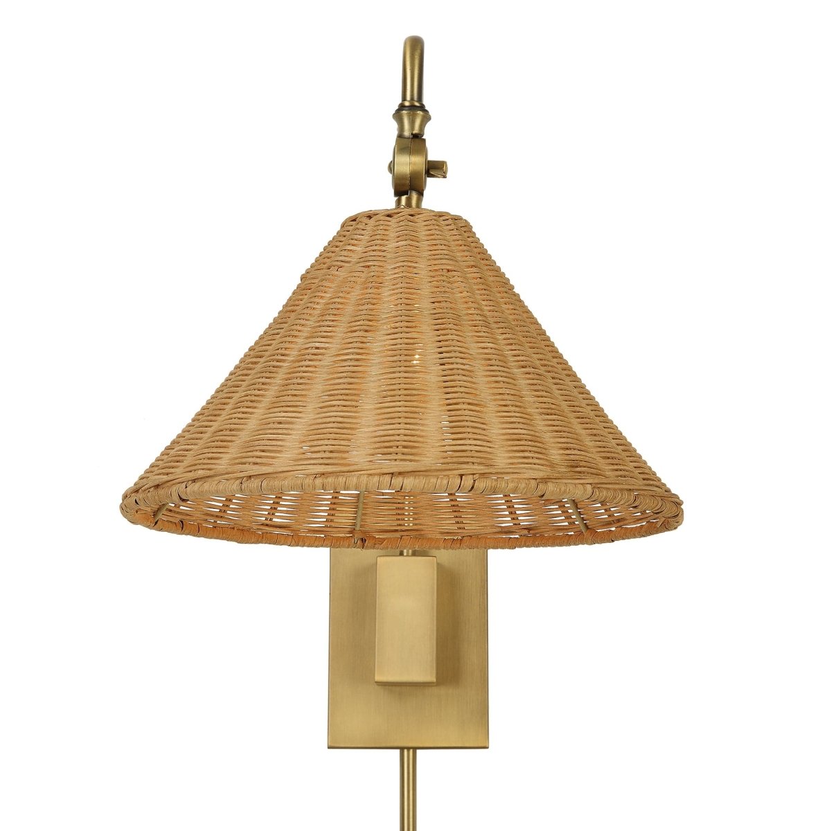 Phuvinh 1 Light Rattan Shade Sconce - Uttermost - Sconces by Modest Hut