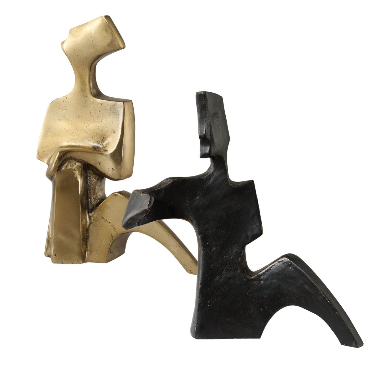 Affection Bronze Gold Sculpture, S/2 - Uttermost - Sculptures by Modest Hut