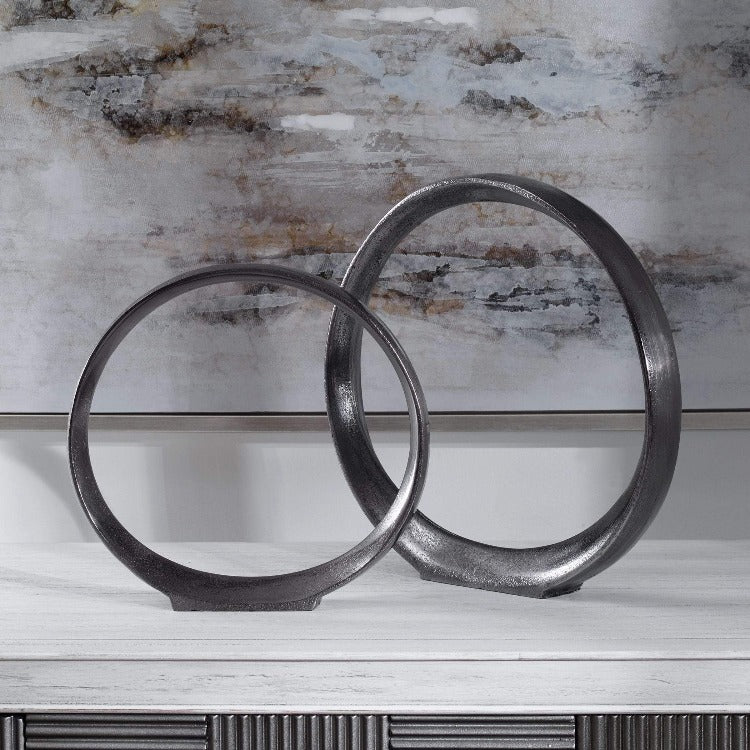 Aluminum Orbit Sculptures - Uttermost - Sculptures by Modest Hut