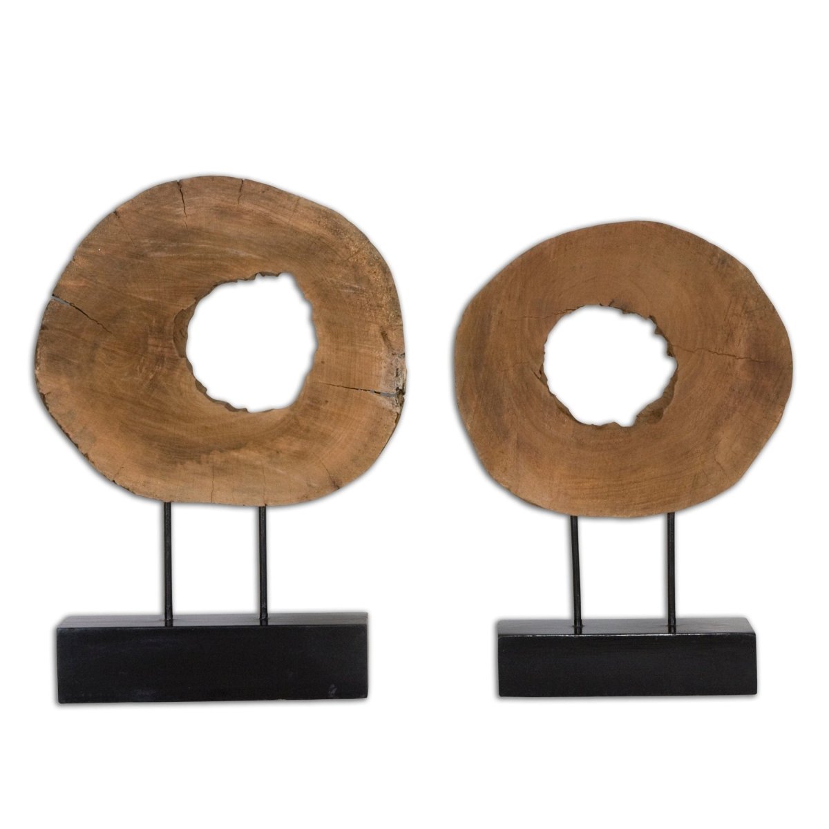 Ashlea Wooden Sculptures S/2 - Uttermost - Sculptures by Modest Hut