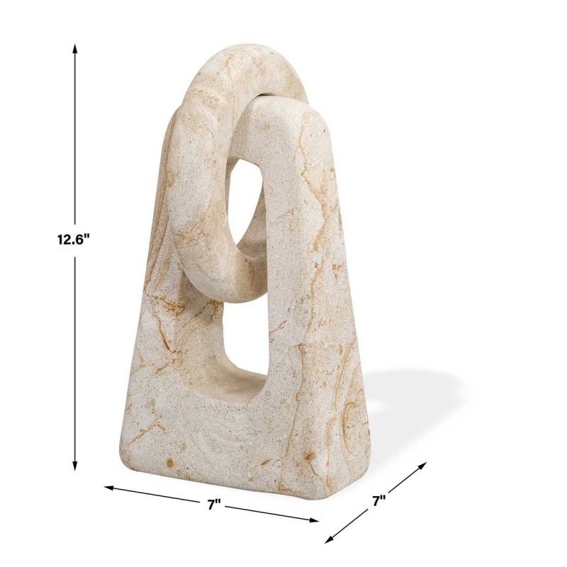 Dimension guide for the Continuum Limestone Indoor-Outdoor Sculpture