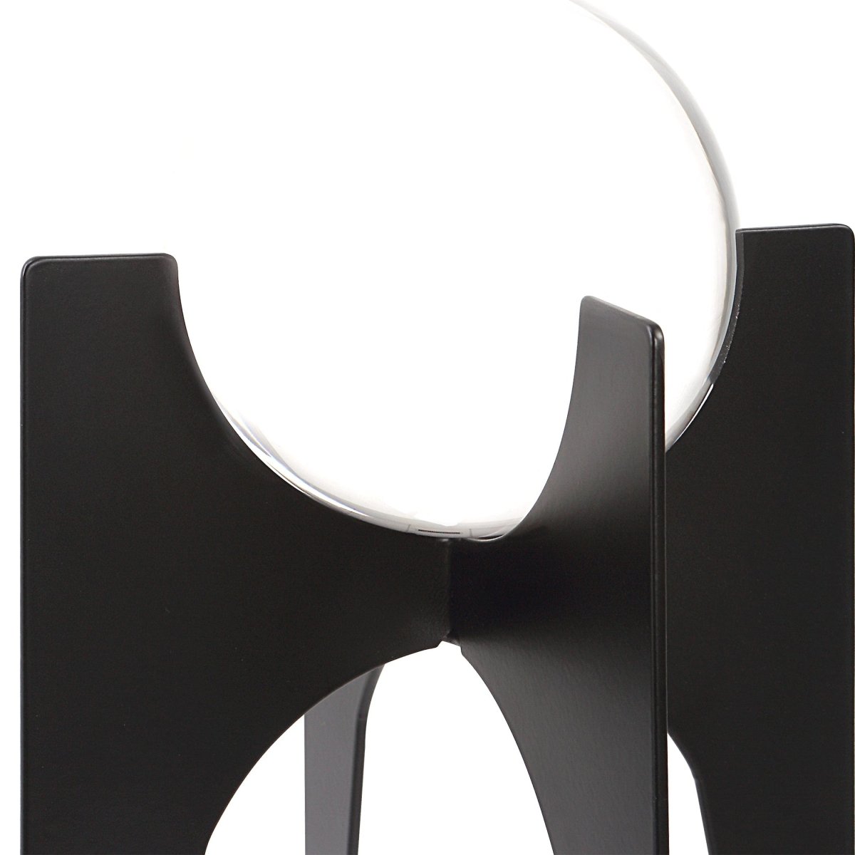 Ellianna Crystal Spheres On Black Base, S/2 - Uttermost - Sculptures by Modest Hut