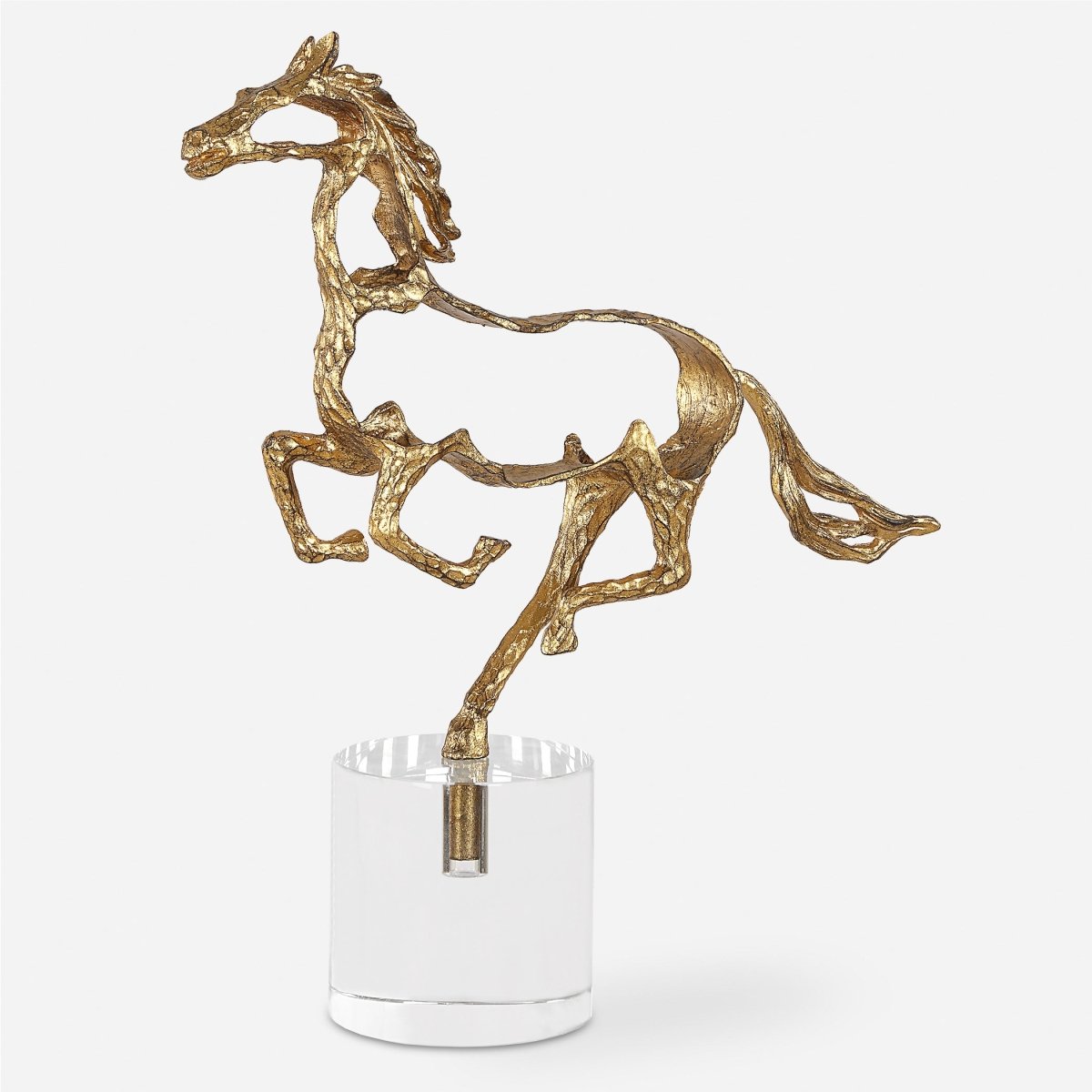 Gallop Gold Sculpture - Uttermost - Sculptures by Modest Hut