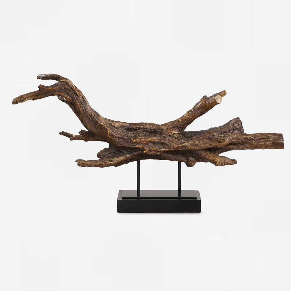 Gilded Branch Sculpture - Uttermost - Sculptures by Modest Hut