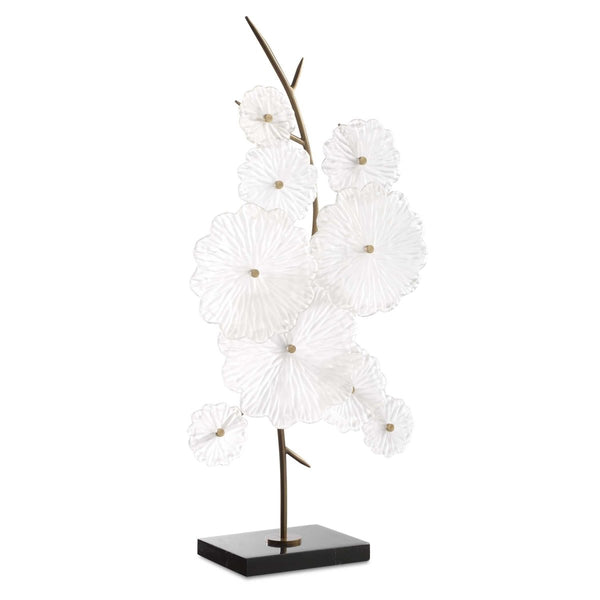 Glass Garden Table Sculpture - Uttermost - Sculptures by Modest Hut