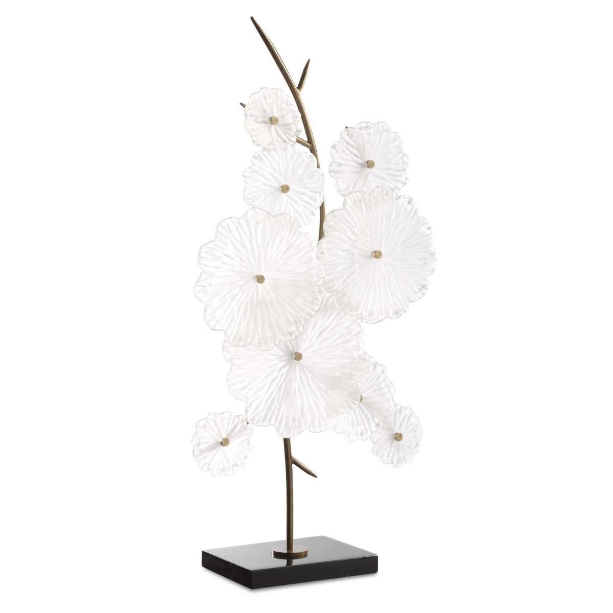 Glass Garden Table Sculpture - Uttermost - Sculptures by Modest Hut