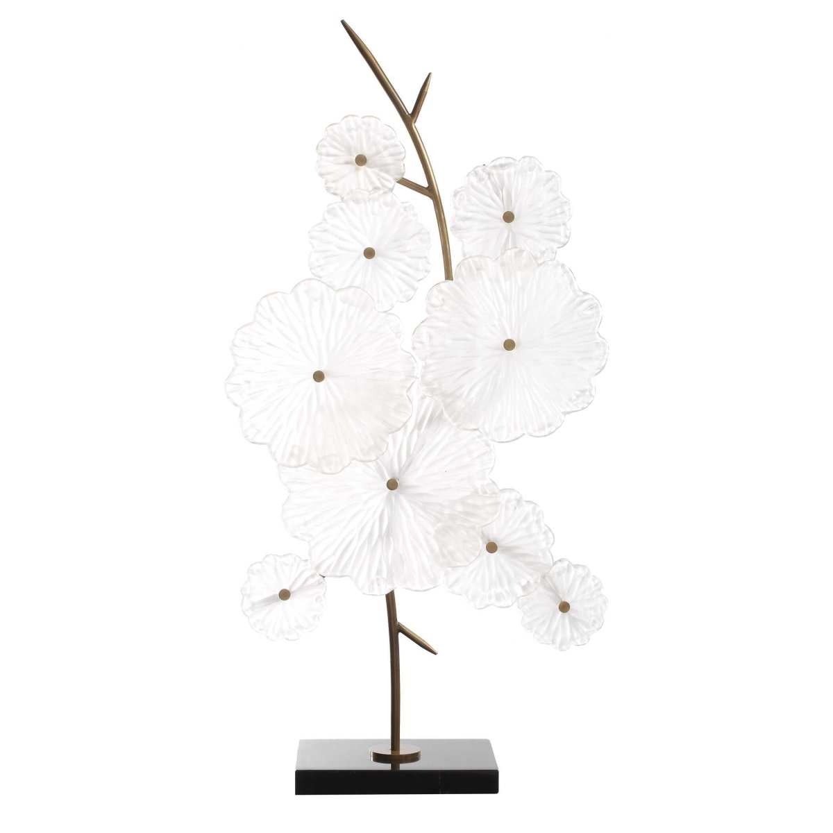 Glass Garden Table Sculpture - Uttermost - Sculptures by Modest Hut