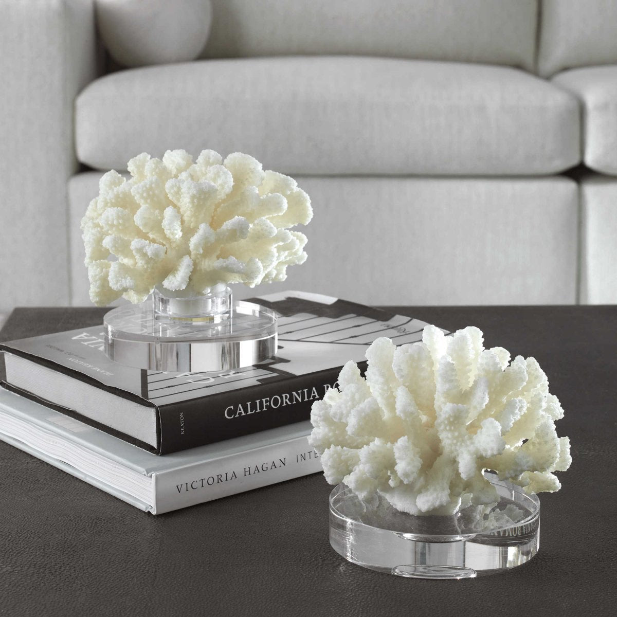 Hard Coral Sculpture, S/2 - Uttermost - Sculptures by Modest Hut