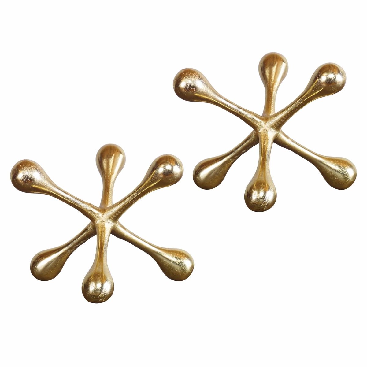 Harlan Brass Objects Set/2 - Uttermost - Sculptures by Modest Hut