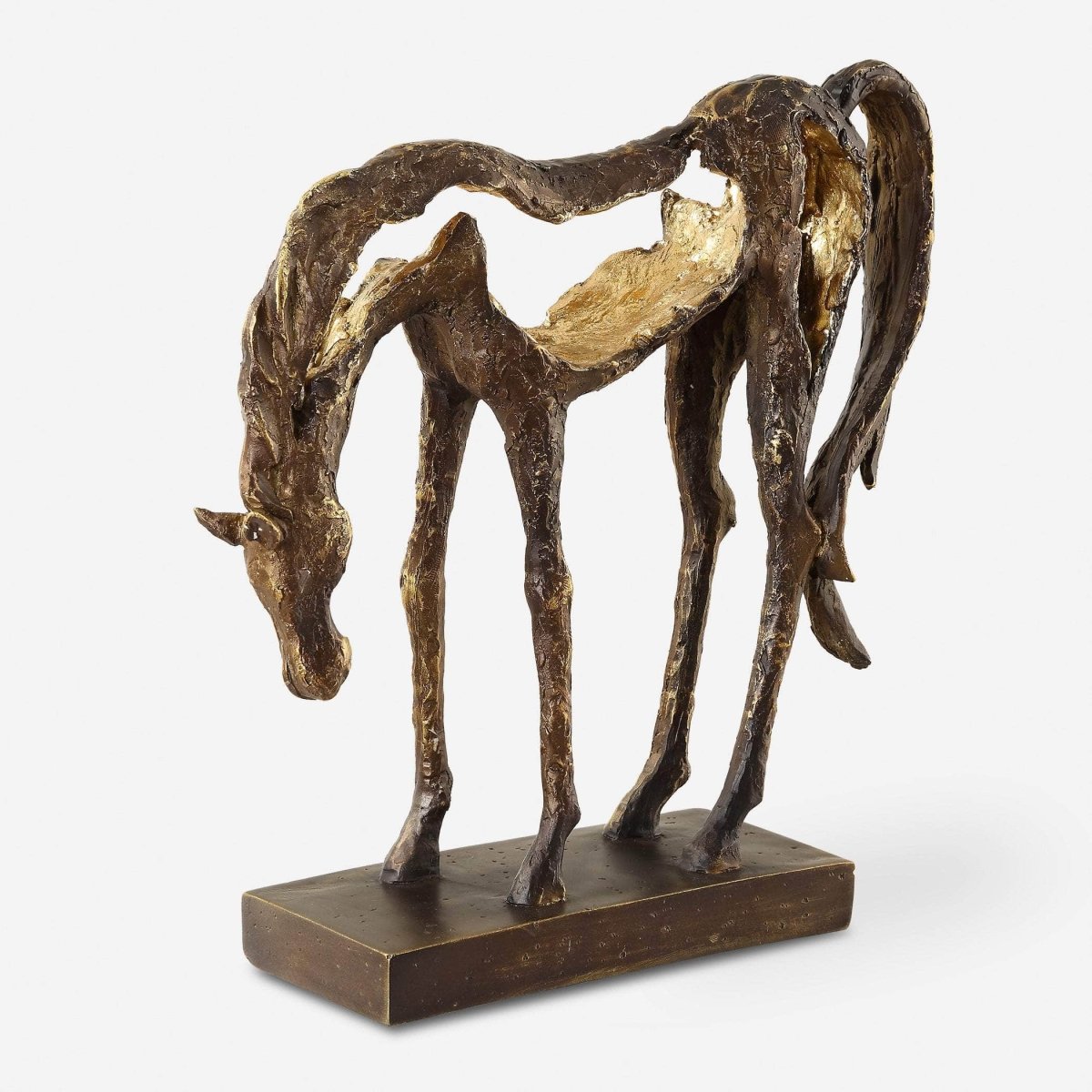 Openly Grazing Horse Sculpture - Uttermost - Sculptures by Modest Hut