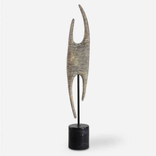 Pochette Ribbed Sculpture - Uttermost - Sculptures by Modest Hut