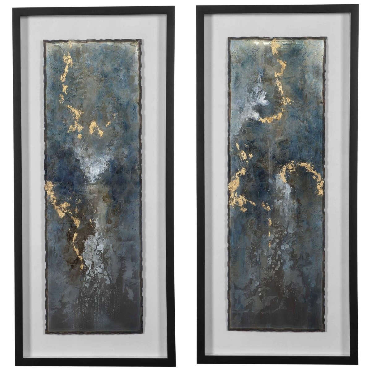 Glimmering Agate Framed Prints - Uttermost - Shadow Boxes by Modest Hut