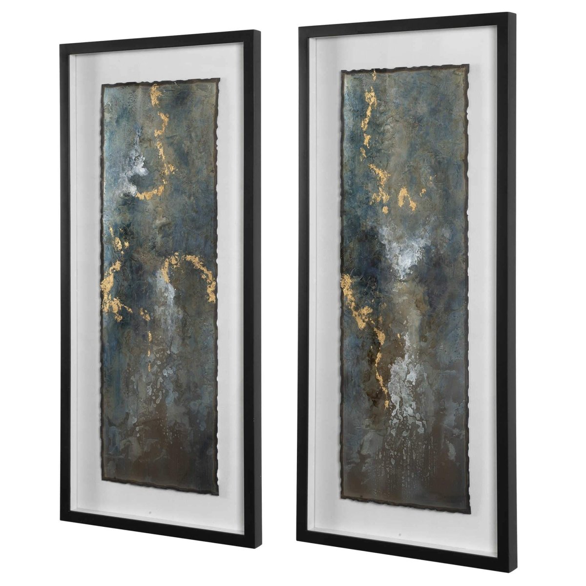 Glimmering Agate Framed Prints - Uttermost - Shadow Boxes by Modest Hut