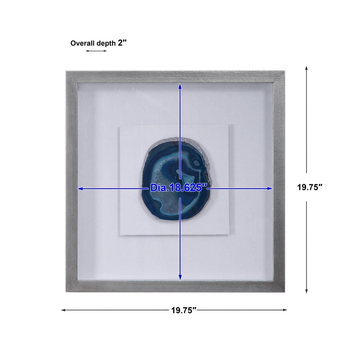 Kali Blue Stone Shadow Box - Uttermost - Shadow Boxes by Modest Hut