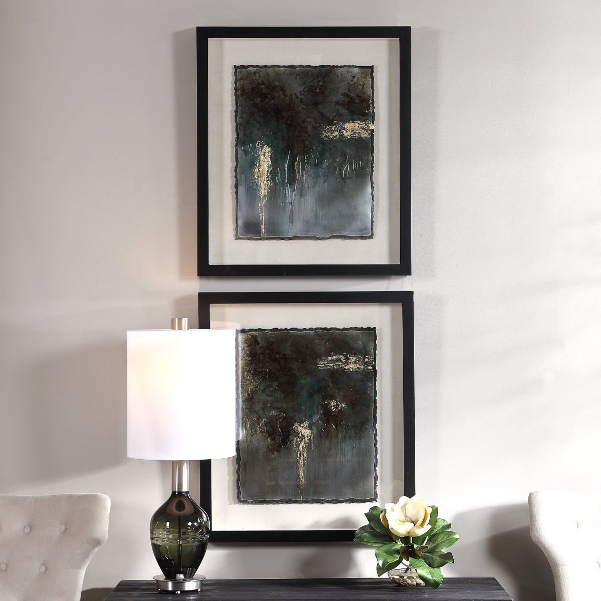 Rustic Patina Framed Prints, Set/2 - Uttermost - Shadow Boxes by Modest Hut