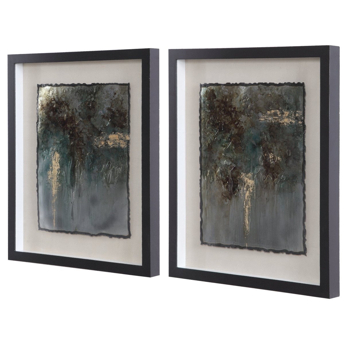 Rustic Patina Framed Prints, Set/2 - Uttermost - Shadow Boxes by Modest Hut