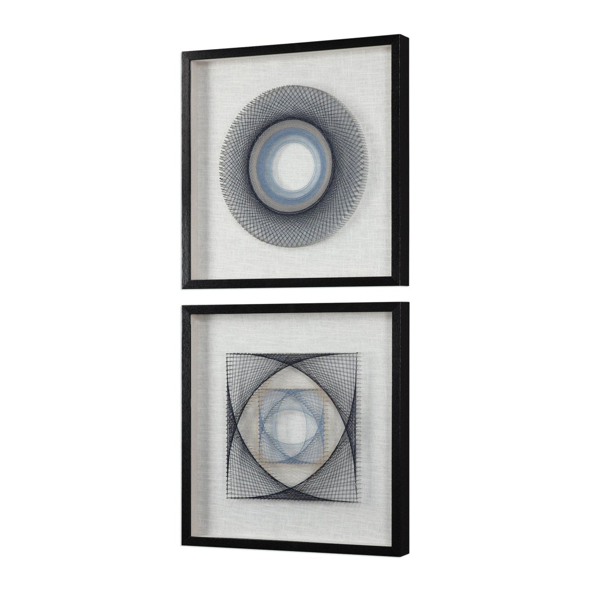String Duet Geometric Art S/2 - Uttermost - Shadow Boxes by Modest Hut