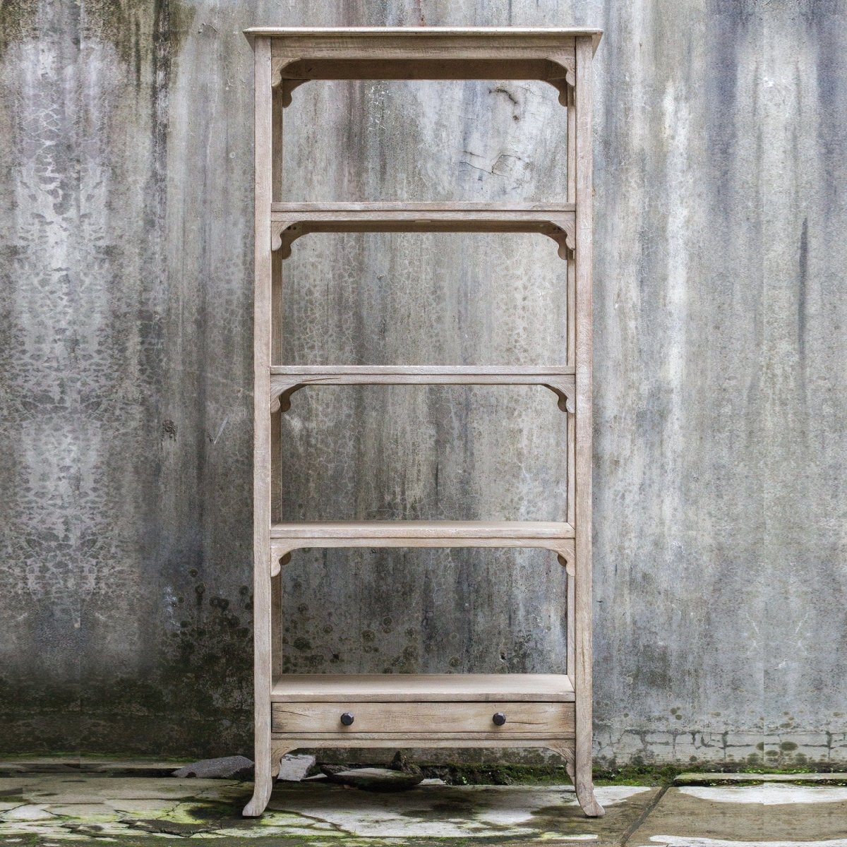 Bridgely Aged White Etagere - Uttermost - Shelving by Modest Hut