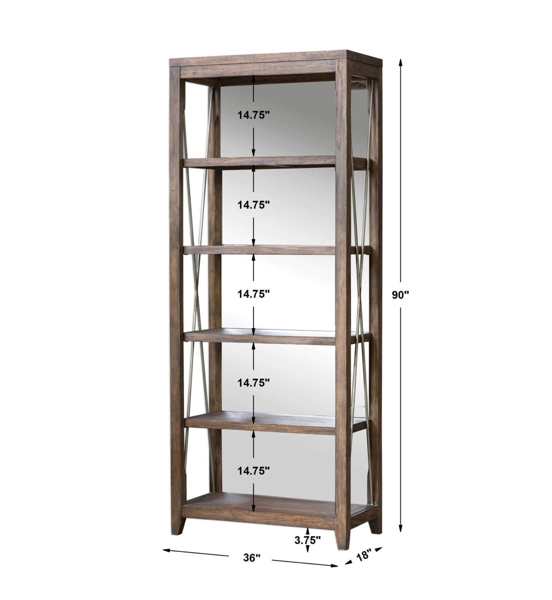 Delancey Handcrafted Shelving - Uttermost - Shelving by Modest Hut