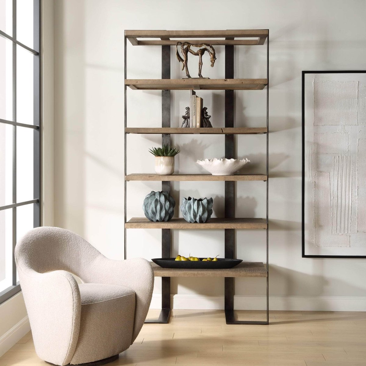 Felix Reclaimed Oak Etagere - Uttermost - Shelving by Modest Hut