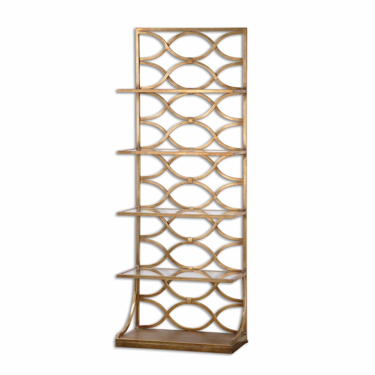 Lashaya Gold Etagere - Uttermost - Shelving by Modest Hut