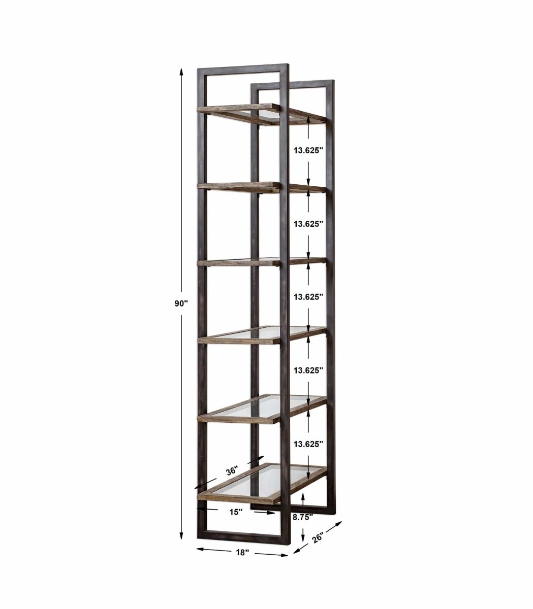 Olwyn Industrial Etagere - Uttermost - Shelving by Modest Hut