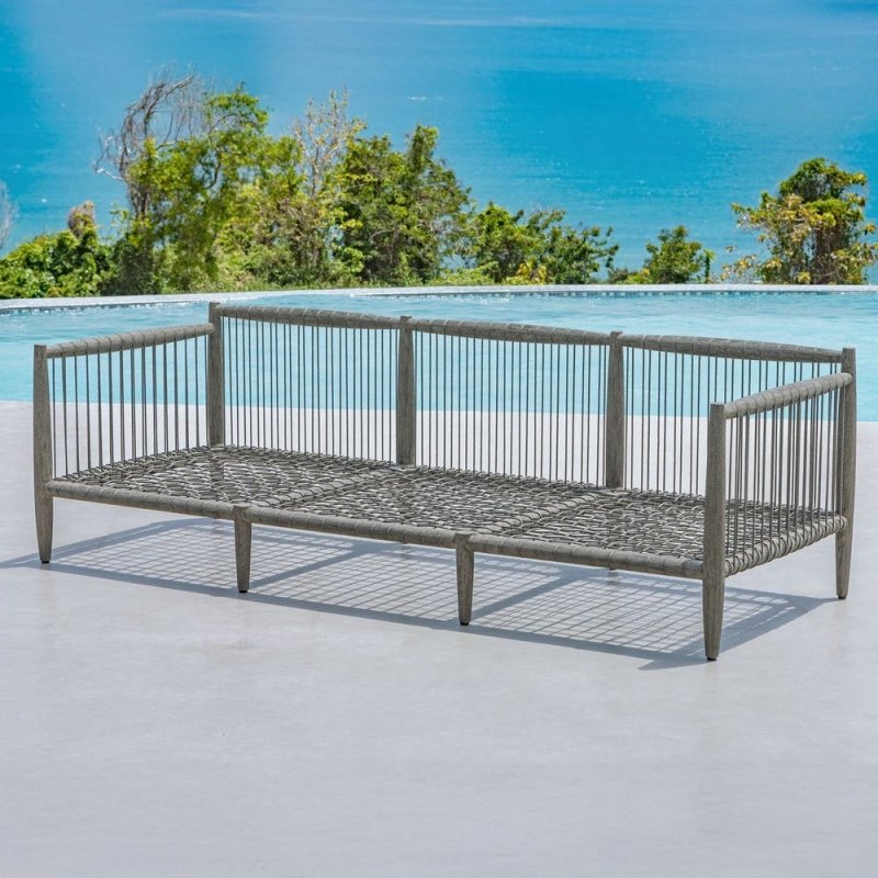 Borneo Outdoor Sofa, Oyster - Uttermost - Sofas by Modest Hut