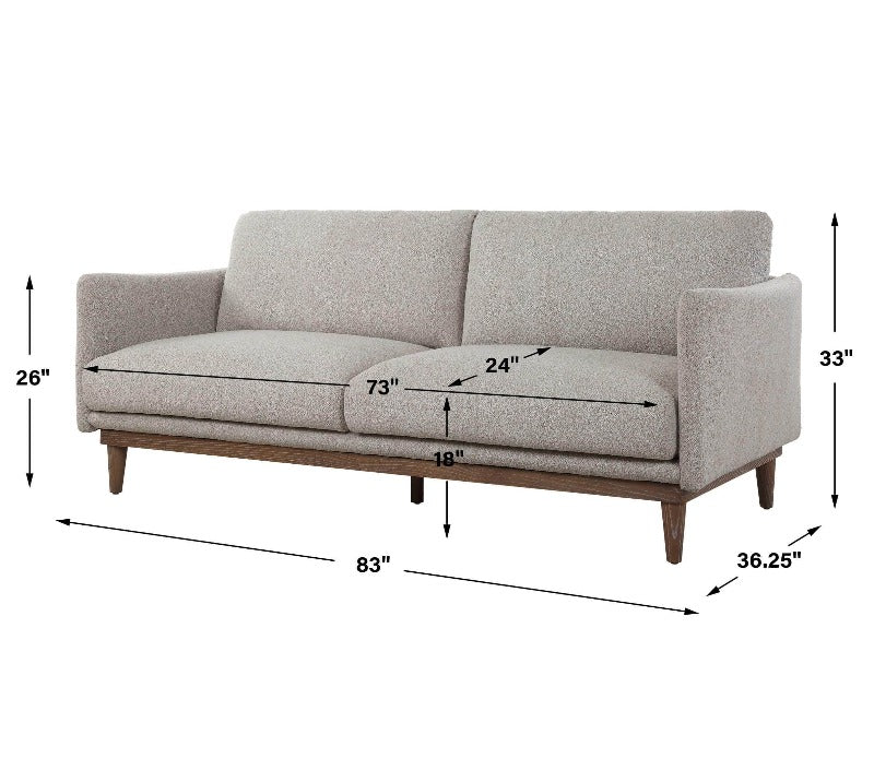 Freefall Gray Ceruse Sofa - Uttermost - Sofas by Modest Hut