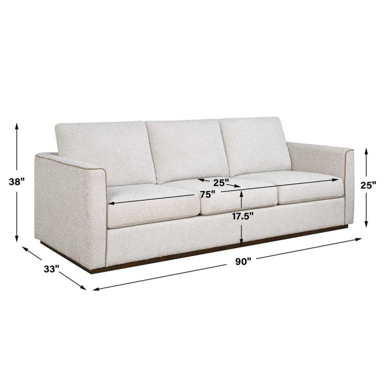 Dimension guide for the Lorien Sofa