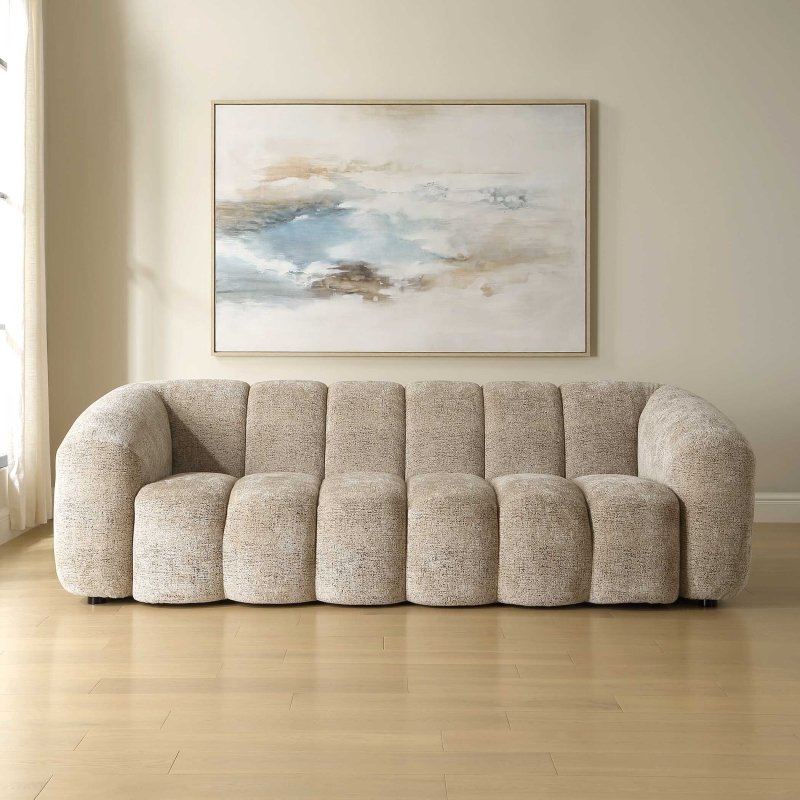 Modella Upholstered Chenille Sofa - Sofas