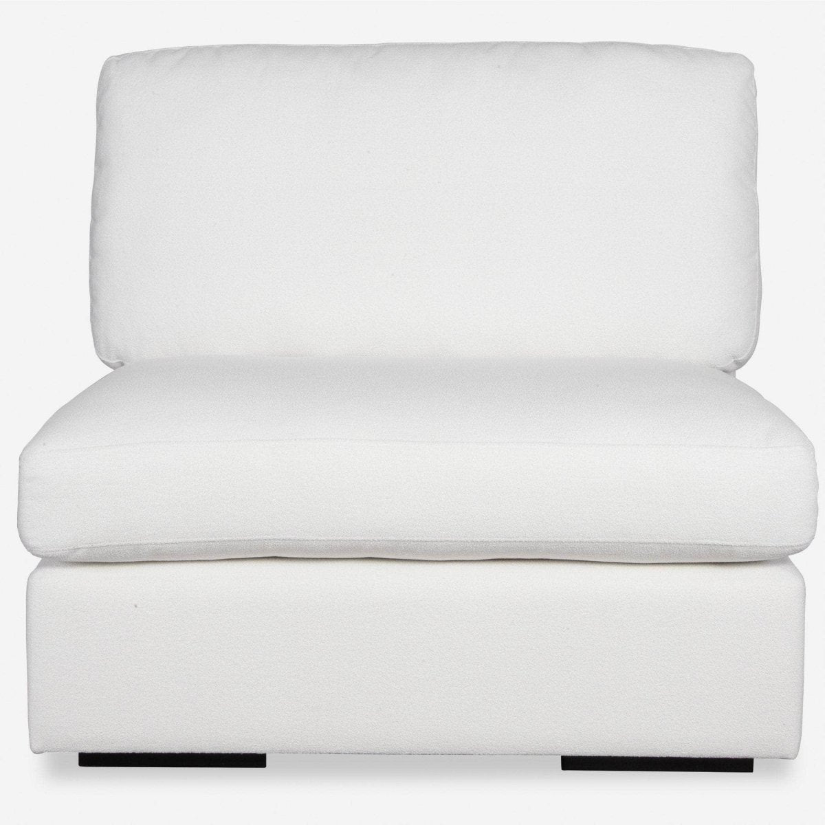 Refuge Armless Arctic White Sofa - Uttermost - Sofas by Modest Hut